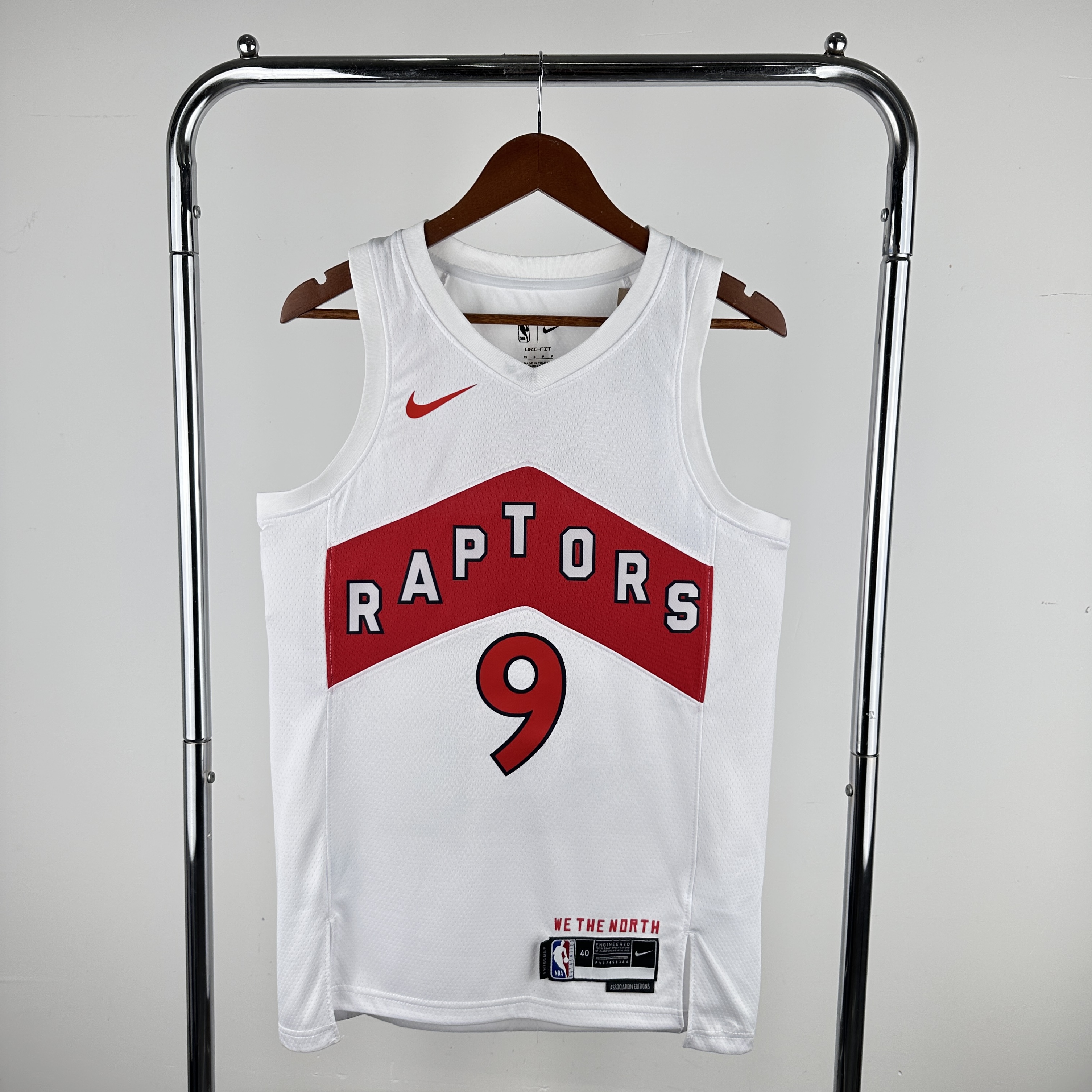 Men Toronto Raptors #9 Barrett White Nike 2024 NBA Jersey->houston rockets->NBA Jersey